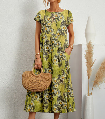 The Floral Elegance Midi Dress