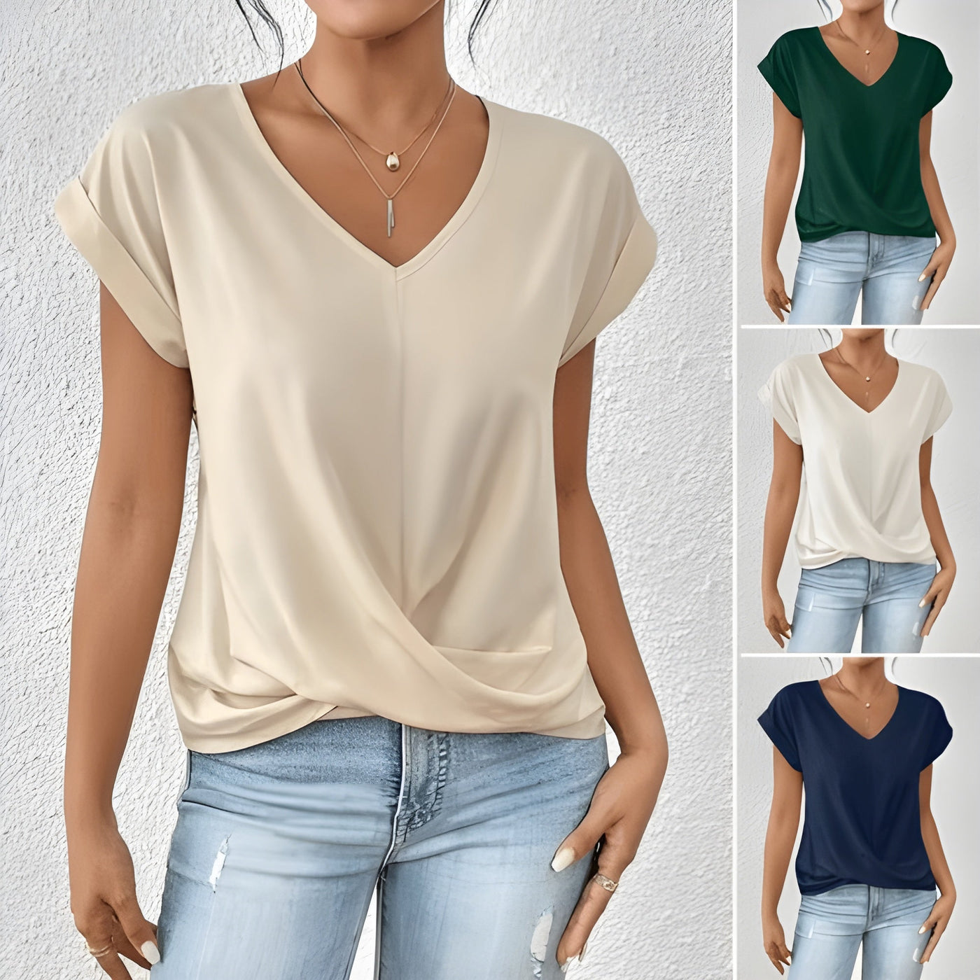 The Elegant Twist V-Neck Top