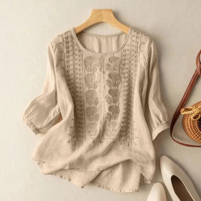 The Embroidered Elegance Blouse