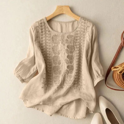 The Embroidered Elegance Blouse