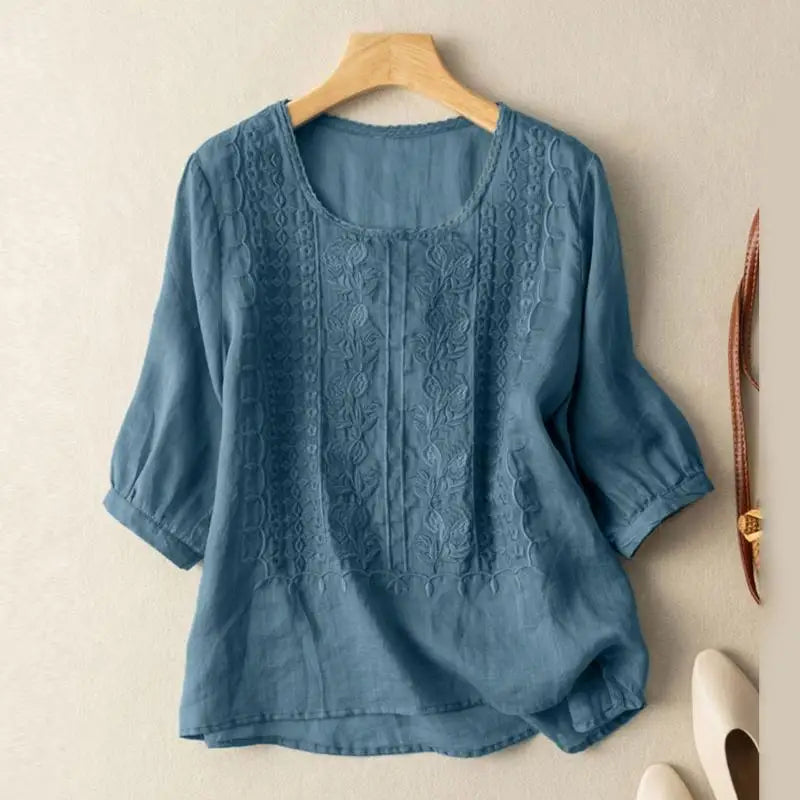 The Embroidered Elegance Blouse