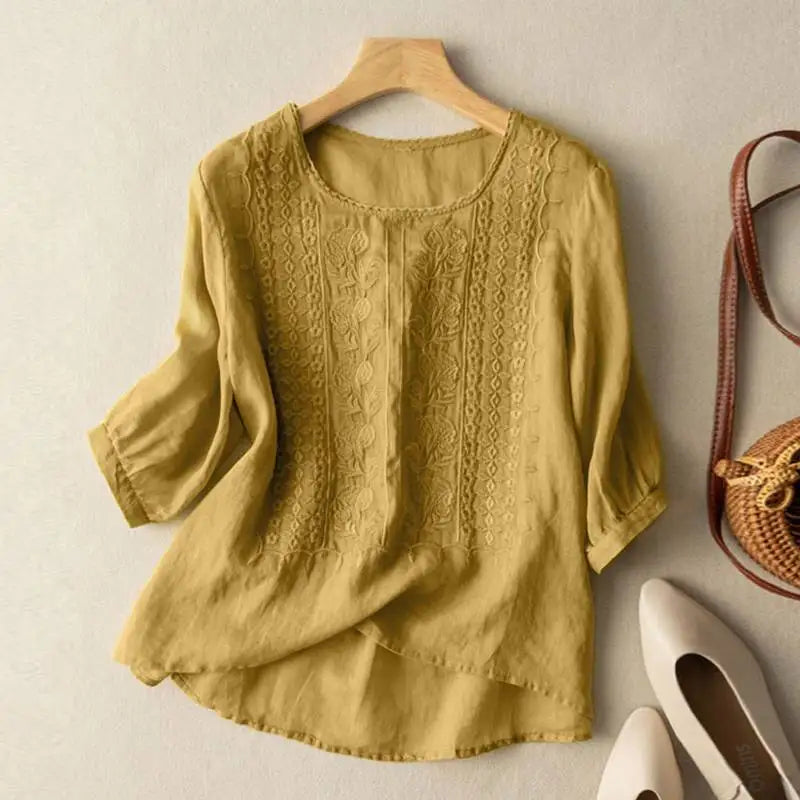 The Embroidered Elegance Blouse