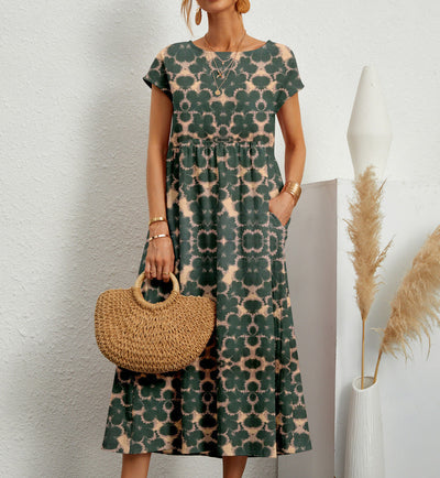 The Floral Elegance Midi Dress